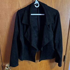 SHEIN Black Open Front Blazer